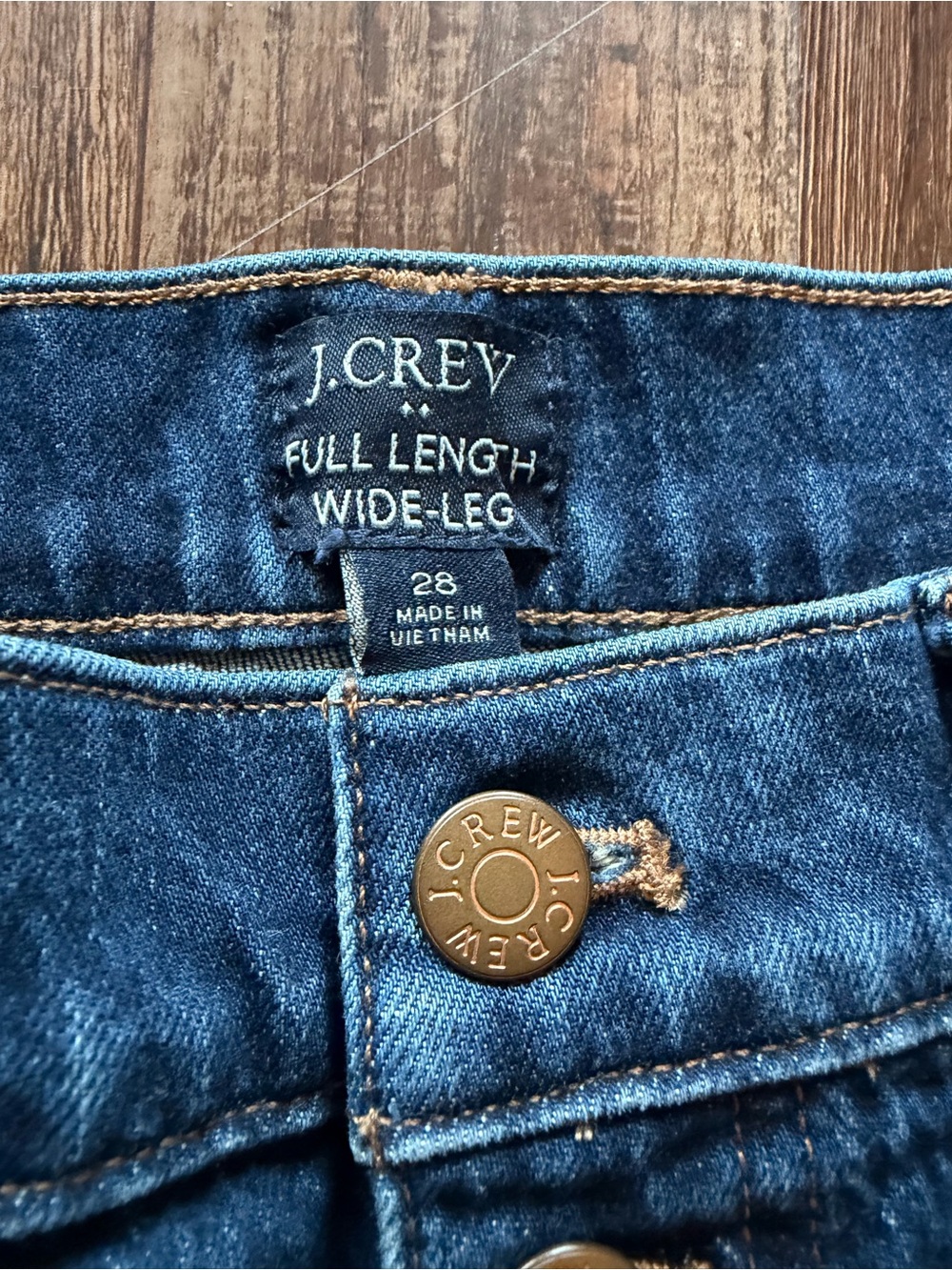 J Crew High Rise Blue – Button Fly - Picture 2 of 3